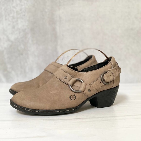 BORN Zowy Leather Ankle Booties Size 7 - Picture 1 of 11